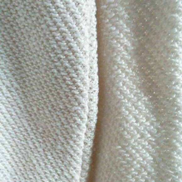 Cream Drop Shoulder Knit Sweater - Picture 3 of 5